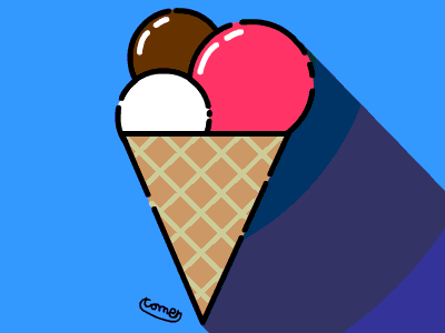 Jumping Ice Cream animated bouncing first post gif ice cream sweet