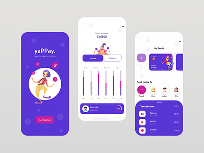 Yappay app design crypto currency finance mobile app ui design ux design wallet