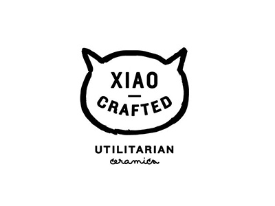 Xiao Crafted // Cat Outtake black and white logo cat logo ceramics logo