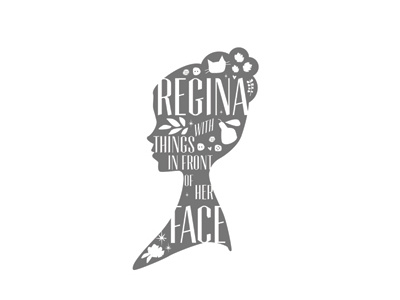Full Logo for ReginaWithThingsInFrontOfHerFace blog
