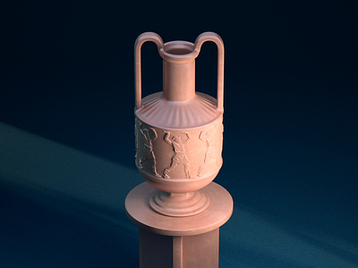 Greek Pottery 3d animation blue c4d ceramic cgi cinema 4d greek morph morphing motion pink pot pottery