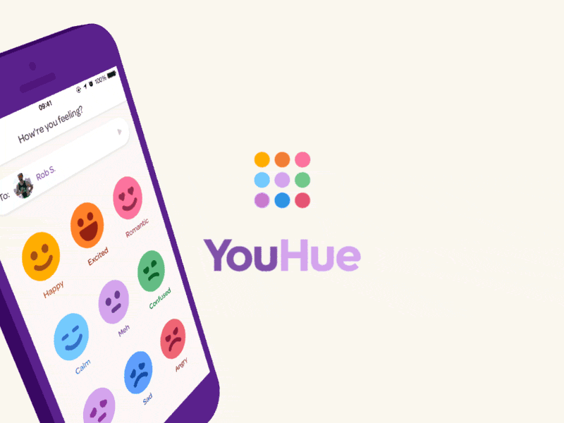 YouHue animation app ios motion ui ux