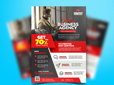 Clean Modern Corporate Business Flyer