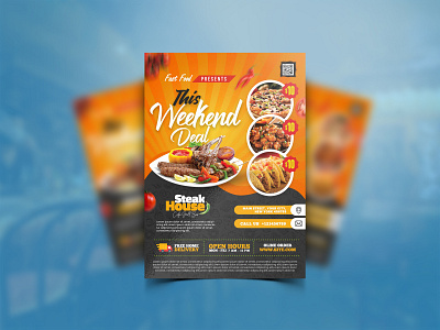 Food Menu and Restaurant Flyer