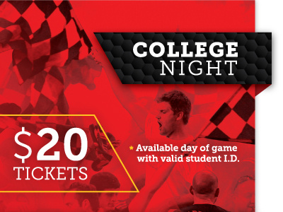 DCU College Night football soccer sports