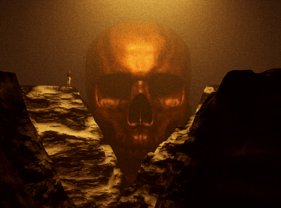 Evil Skull 3d blender design graphic design image