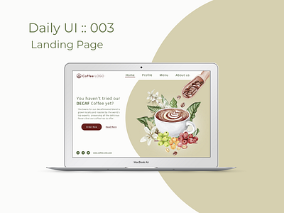Daily UI : 003 | Landing Page