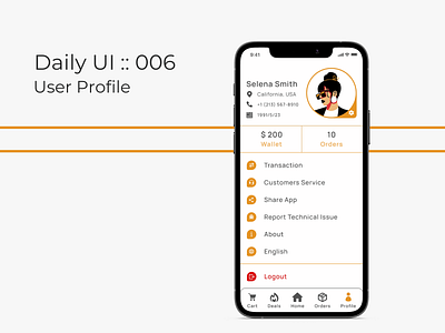 Daily UI : 006 | User Profile