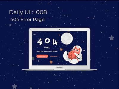 Daily UI : 008 | 404 Error Page