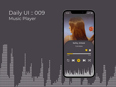 Daily UI : 009 | Music Player 100 day challenge design music player ui ui challenge