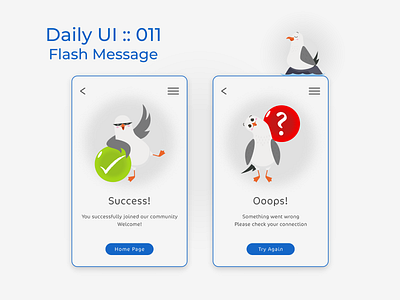 Daily UI : 011 | Flash Message