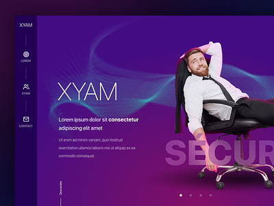 Xyam art direction webdesign