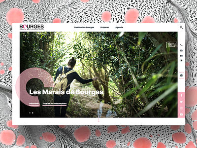 Bourges Berry Tourisme web design art direction ui webdesign