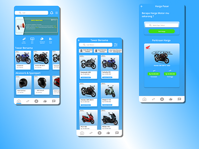 Mobile Design Motorcycle Marketplace