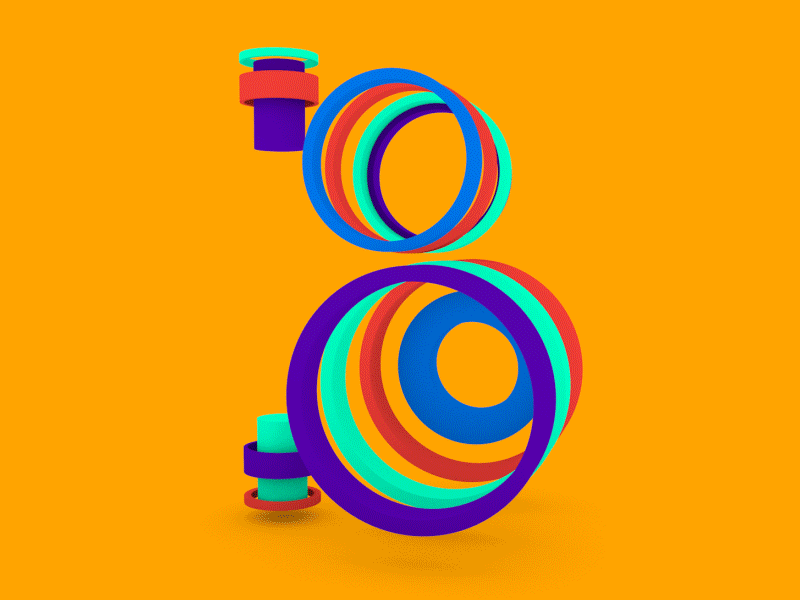 B 36days b 36daysoftype 3d design gif graphics loop motion type typography