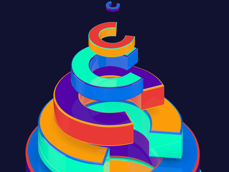 C 36days 36daysoftype 3d design gif graphics loop motion type typography