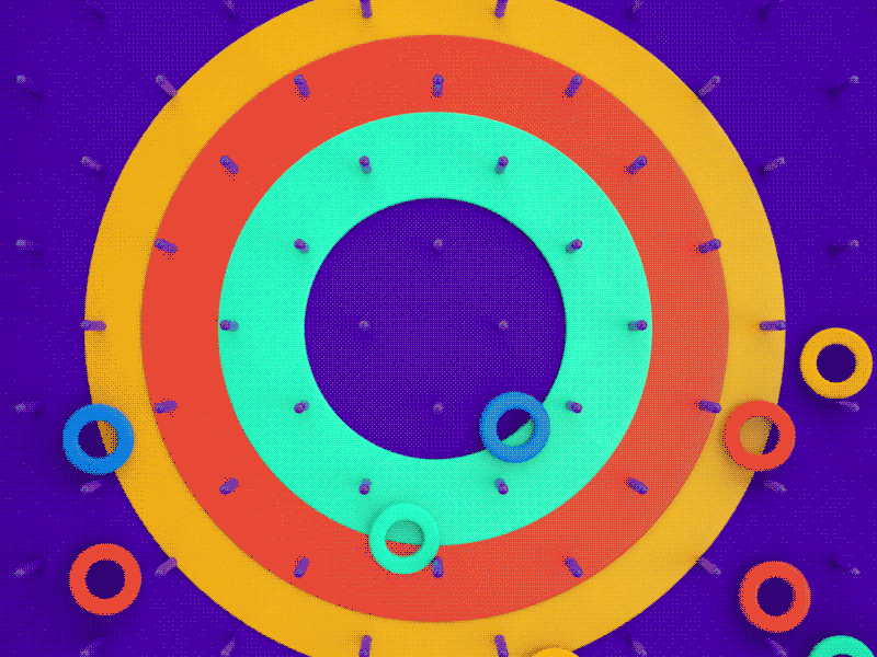 O 36days o 36daysoftype 3d c4d design gif graphics loop motion type typography