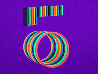 5 36days 5 36daysoftype 3d c4d design gif graphics loop motion type typography