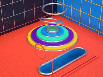 9 36days-9 36daysoftype 3d c4d design gif graphics loop motion type typography