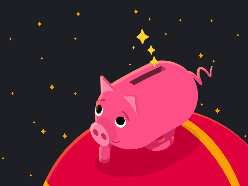 The Chinese year of the pig chinese new year gif illustration pig year of the pig zodiac