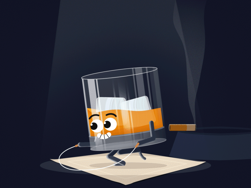 Hopscotch 2d after effects animation character gif illustration scotch skip whiskey