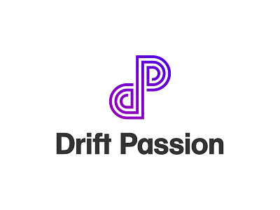 Drift Passion brand branding flat icon identity logo logo design logotype symbol type typography vector