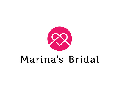 Marinas Bridal brand branding flat icon identity logo logo design logotype symbol type typography vector