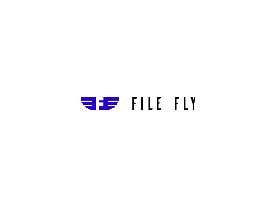 File Fly brand branding flat icon identity logo logo design logotype symbol type typography vector