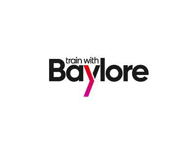 Train With Baylore brand branding flat icon identity logo logo design logotype symbol type typography vector