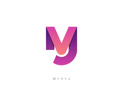 MVJ brand branding flat icon identity logo logo design logotype symbol type typography vector