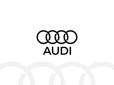 Audi Rebrand brand branding flat icon identity logo logo design logotype symbol type typography vector