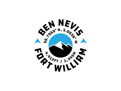 Ben Nevis brand branding flat icon identity logo logo design logotype symbol type typography vector