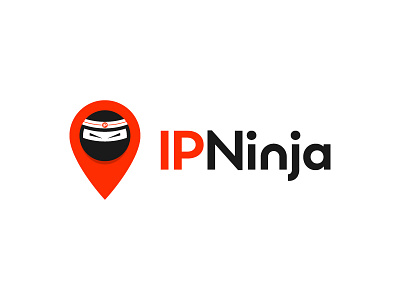 IP Ninja brand branding flat icon identity logo logo design logotype symbol type typography vector