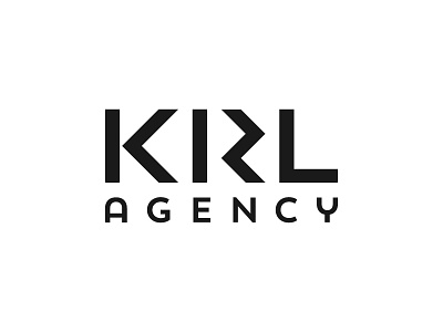 KRL Agency brand branding flat icon identity logo logo design logotype symbol type typography vector