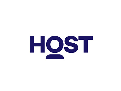 Host brand branding flat icon identity logo logo design logotype symbol type typography vector