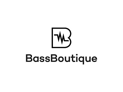 Bass Boutique brand branding flat icon identity logo logo design logotype symbol type typography vector