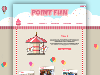 Candy Fun features homepage interaction landing product robin saulet shop ui ux web website