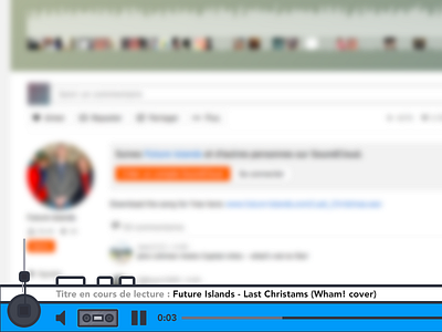 Music Player Redesign for SoundCloud