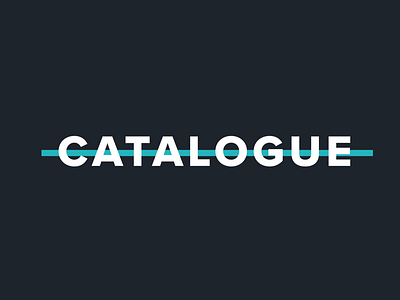 Catalogue Logo app brand branding dark design designer green icon lo fi logo scam typography ui vector