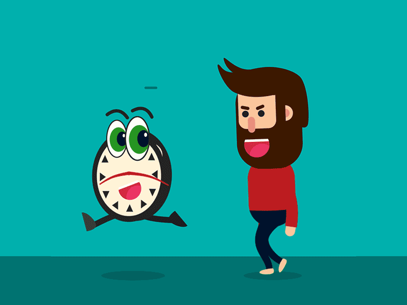 Time Is Always Running Away animation design motion motion design