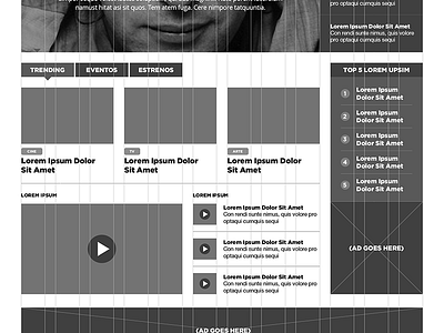 Wireframe progress