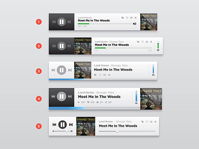 Music player variations for upcoming project