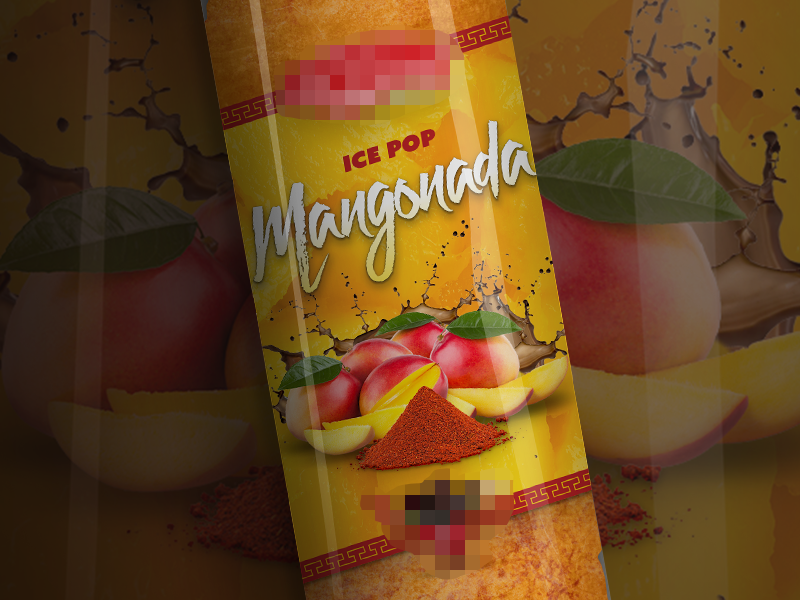 Download Mangonada - Ice Pop Wrapper Design by Julio Juárez on Dribbble