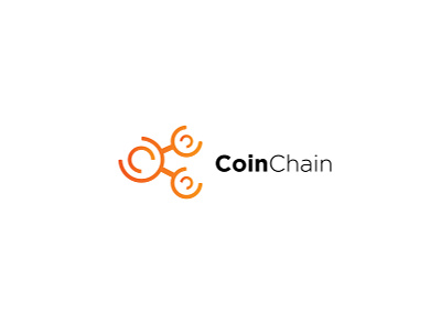 coin chain logo design branding design illustration logo logos typography vector