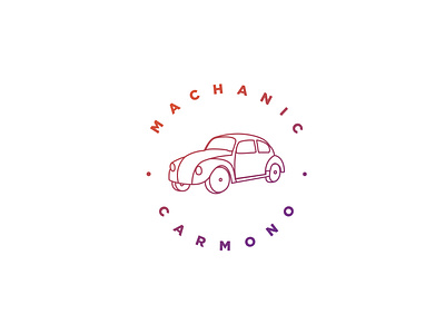 car mono logo design