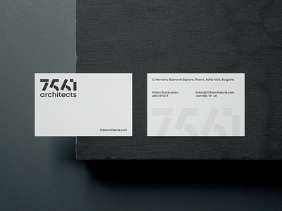 7561 business cards branding business cards design four plus identity ivaylo nedkov lettering lettering logo logo logodesign logotype minimalism print stone typography