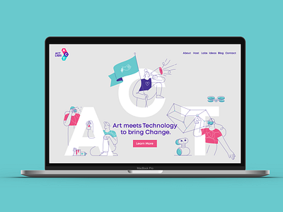 ACT Labs home page activism branding bulgaria change drone flag four home page identity illustration ivaylo nedkov logo robot social spraycan technology typoraphy vr web web design