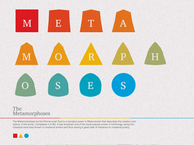 Metamorphoses illustration ivaylo nedkov poster typography
