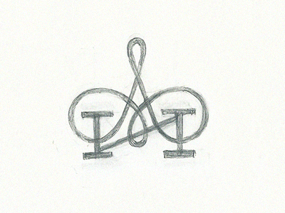 Wedding Monogram a ivaylo nedkov logo monogram pencil sketch wedding