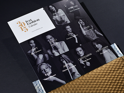 Girls 2015 bulgaria calendar fashion four plus studio gold graphic design ivaylo nedkov ivet fashion print typography vasil germanov